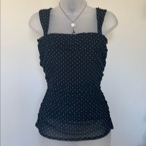 Max Studio Women's Polka Dot Ruched Top